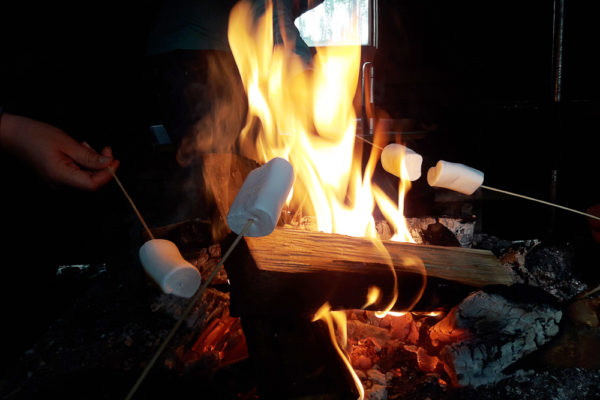 Grilling marshmallows