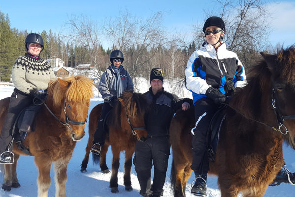Family ride winter